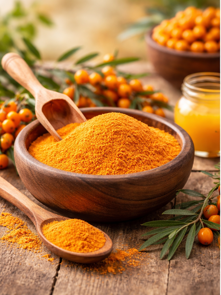 100% Natural Himalayan Sea Buckthorn Berry Powder – Snow Apple